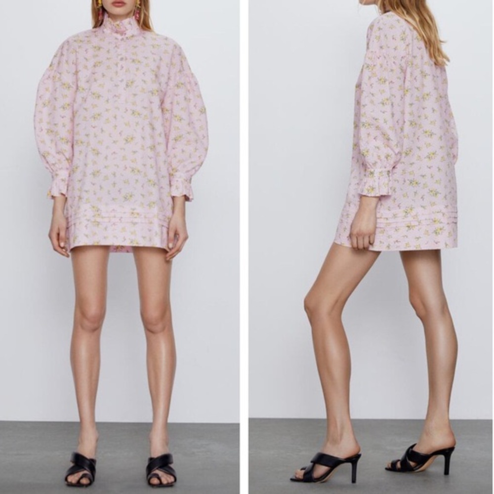 ZARA Printed Shirt Dress